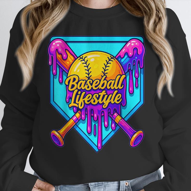 Baseball Drip Outfit Boys Ice Cream Drip Baseball Lifestyle Unisex Sweatshirt