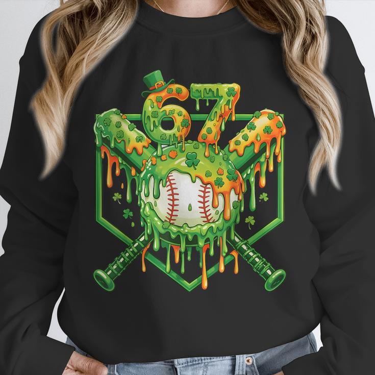Baseball Drip St Patricks Day Boys Baseball St Patricks Day Unisex Sweatshirt