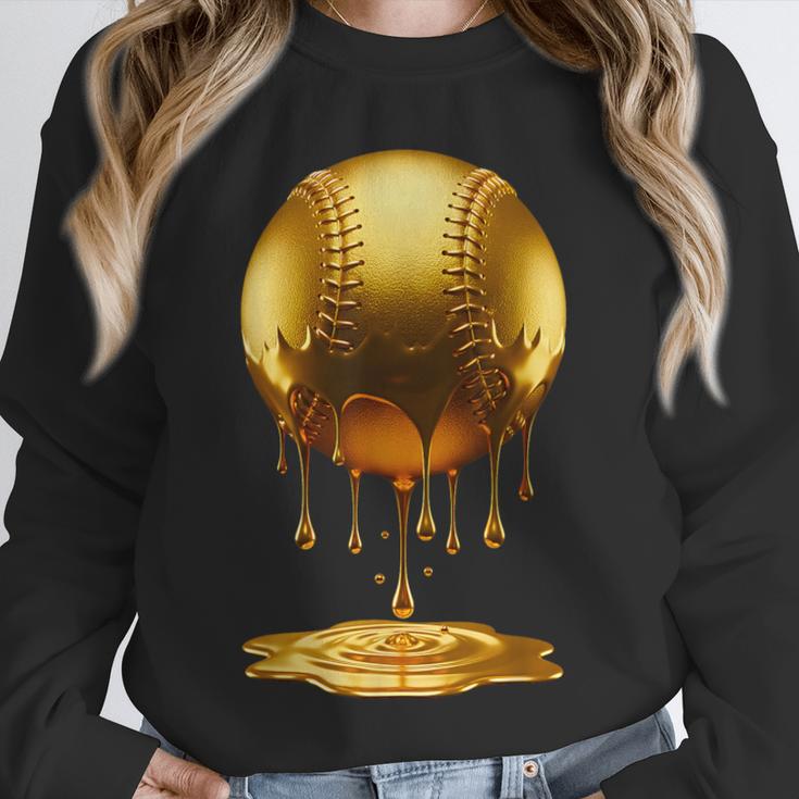 Baseball Dripping Drip Gold Sport Player Coach Baller Unisex Sweatshirt Baseball Dripping Drip Gold Sport Player Coach Baller Unisex Sweatshirt
