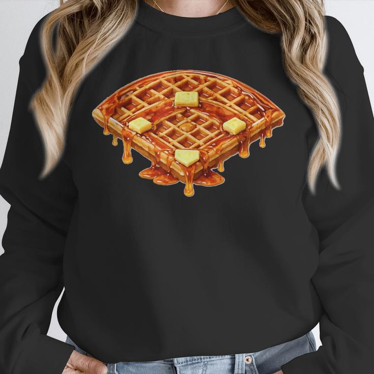Baseball Dripping Waffle Field Unisex Sweatshirt Baseball Dripping Waffle Field Unisex Sweatshirt
