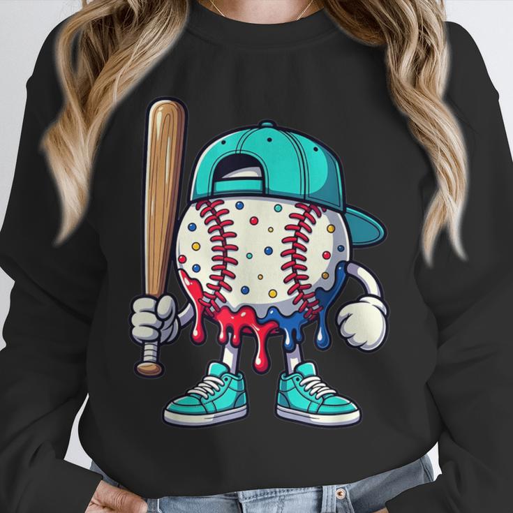 Baseball Drippy Style Apparel For Boys Youth Drip Baseball Unisex Sweatshirt Baseball Drippy Style Apparel For Boys Youth Drip Baseball Unisex Sweatshirt