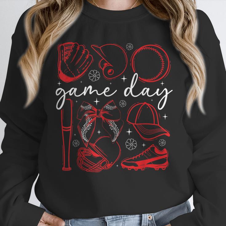 Baseball Game Day Coquette Game Day Baseball Unisex Sweatshirt Baseball Game Day Coquette Game Day Baseball Unisex Sweatshirt