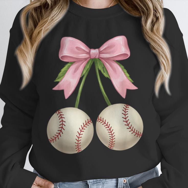 Baseball Girls Women Coquette Pink Bow Baseball Unisex Sweatshirt Baseball Girls Women Coquette Pink Bow Baseball Unisex Sweatshirt