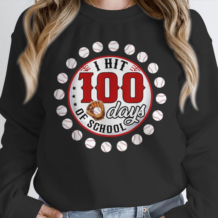 Baseball I Hit 100 Days Of School Baseball Player Kids Boys Unisex Sweatshirt Baseball I Hit 100 Days Of School Baseball Player Kids Boys Unisex Sweatshirt
