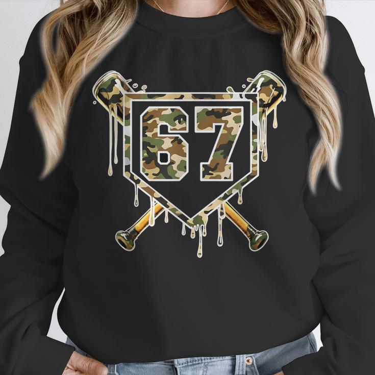 Baseball Ice Cream Drip 67 Camo Six Seven Meme Unisex Sweatshirt Baseball Ice Cream Drip 67 Camo Six Seven Meme Unisex Sweatshirt