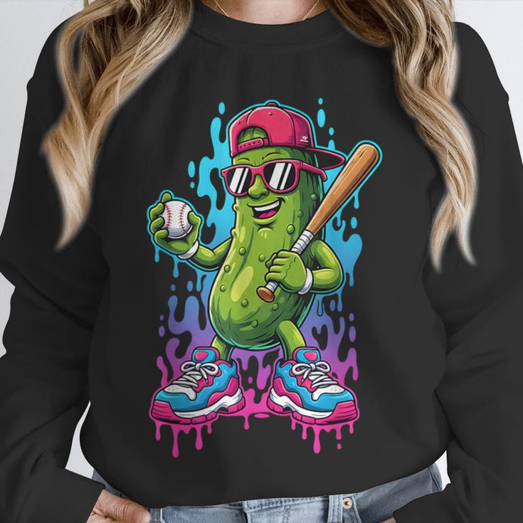 Baseball Ice Cream Drip Boys And Girls Batter Game Day Unisex Sweatshirt