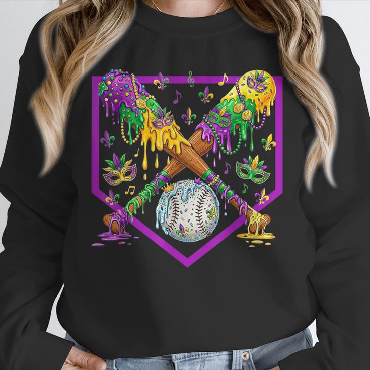 Baseball Ice Cream Drip Boys Mardi Gras Carnival Party Mask Unisex Sweatshirt Baseball Ice Cream Drip Boys Mardi Gras Carnival Party Mask Unisex Sweatshirt