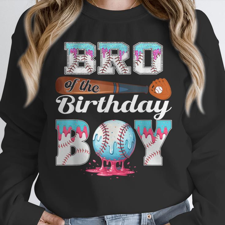 Baseball Ice Cream Drip Bro Of The Birthday Boy Unisex Sweatshirt