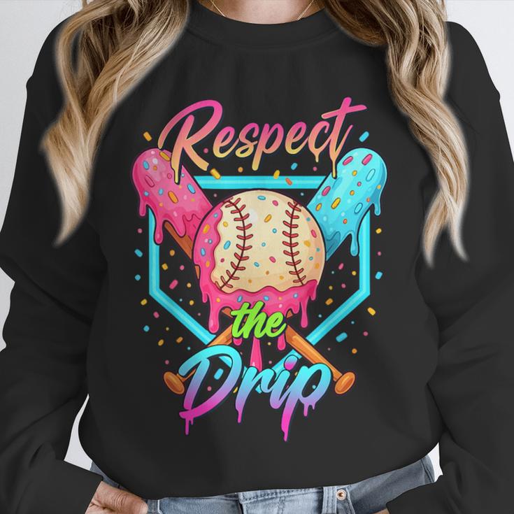 Baseball Ice Cream Drip Number 67 Player 67 Respect The Drip Unisex Sweatshirt Baseball Ice Cream Drip Number 67 Player 67 Respect The Drip Unisex Sweatshirt