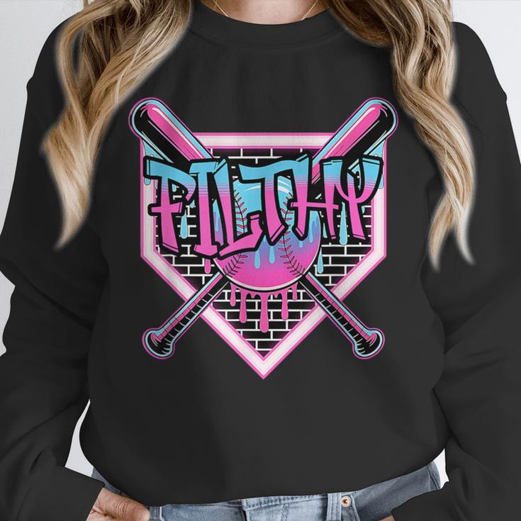 Baseball Ice Cream Drip Pitcher Filthy Unisex Sweatshirt