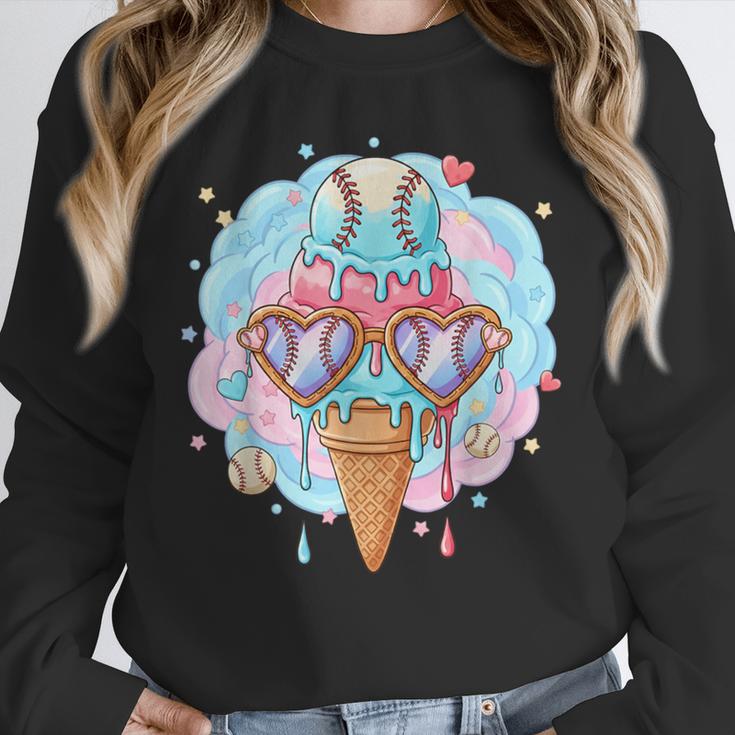 Baseball Ice Cream Heart Sunglasses Youth Boys Valentine Unisex Sweatshirt Baseball Ice Cream Heart Sunglasses Youth Boys Valentine Unisex Sweatshirt
