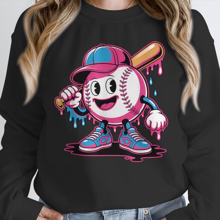 Baseball Ice Cream Shirt Cool Baseball Drip For Boys Unisex Sweatshirt
