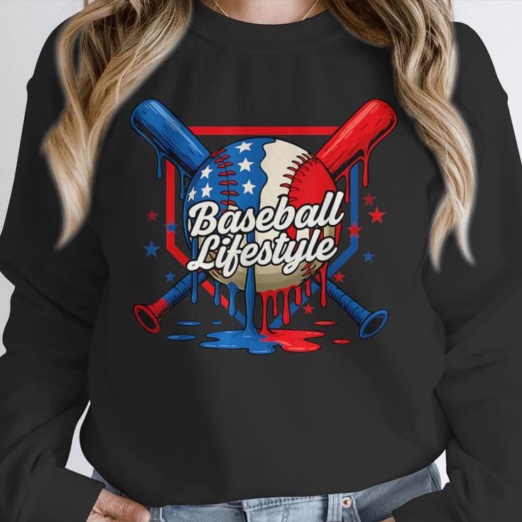 Baseball Life Style 101 Apparel Youth Drip Baseball Unisex Sweatshirt