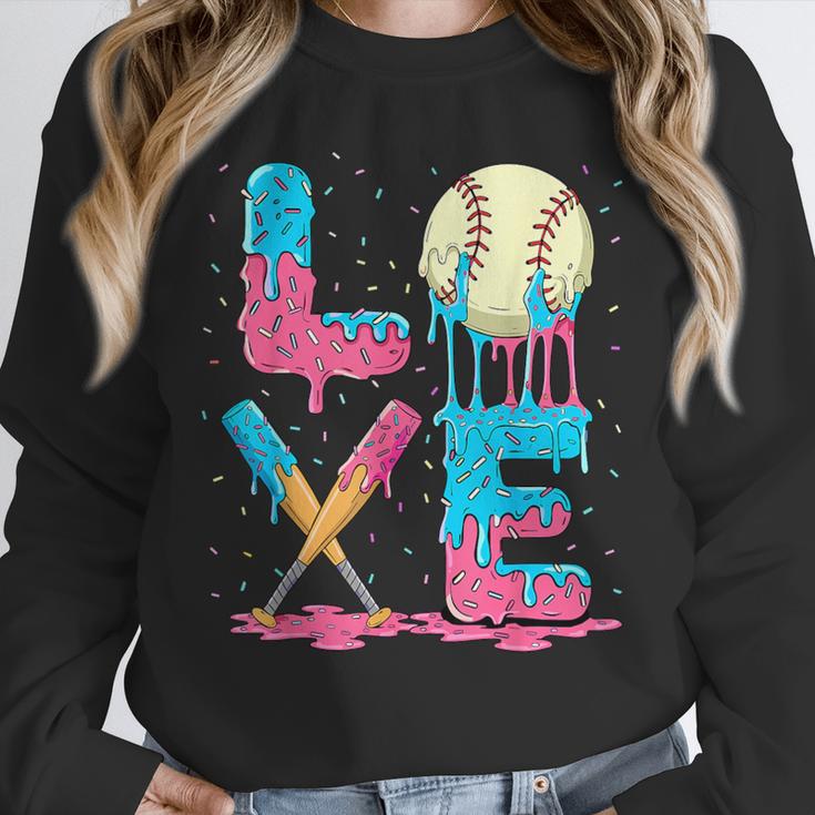 Baseball Love Drip Ice Cream Colorful Baseball Unisex Sweatshirt Baseball Love Drip Ice Cream Colorful Baseball Unisex Sweatshirt