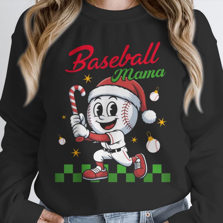 Baseball Mama Christmas Santa Hat Xmas Softball Mom Unisex Sweatshirt Baseball Mama Christmas Santa Hat Xmas Softball Mom Unisex Sweatshirt