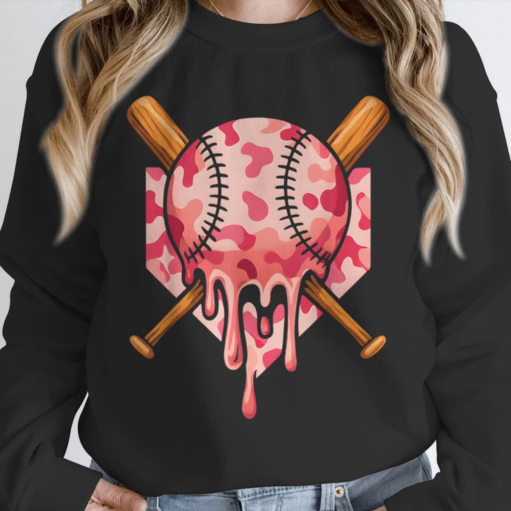 Baseball Pink Camo Ice Cream Youth Boys Girls Unisex Sweatshirt