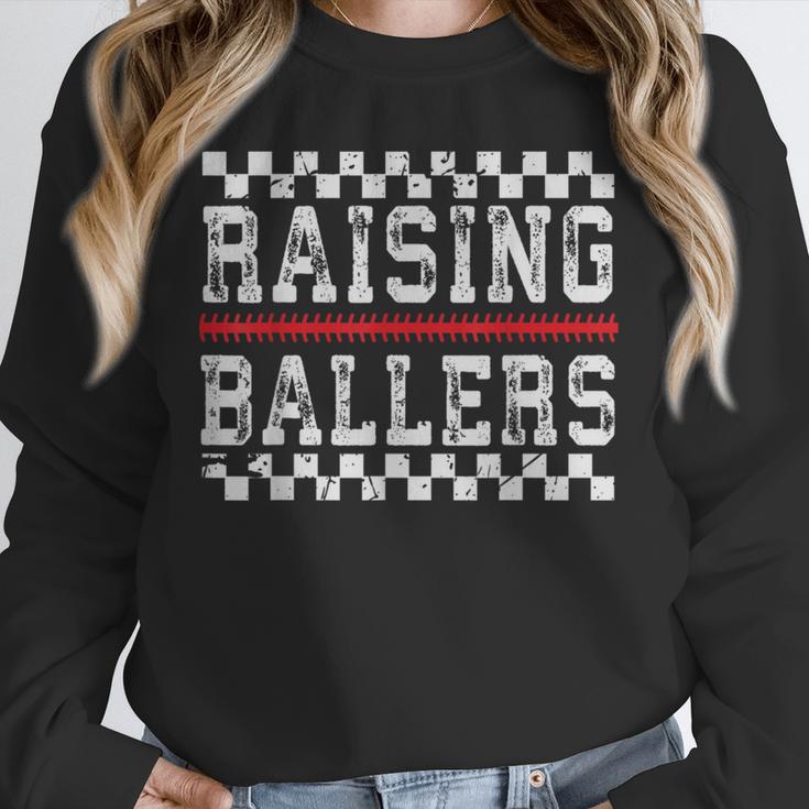 Baseball Player Raising Ballers Game Day Respect The Drip Unisex Sweatshirt