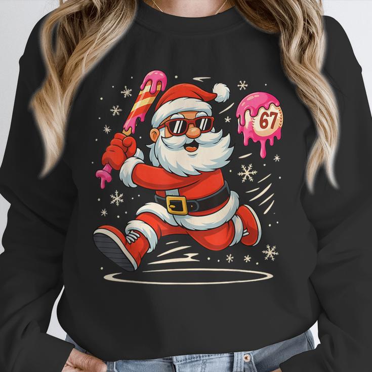 Baseball Santa 67 Baseball Christmas Pajamas Xmas Men Boy 67 Unisex Sweatshirt Baseball Santa 67 Baseball Christmas Pajamas Xmas Men Boy 67 Unisex Sweatshirt