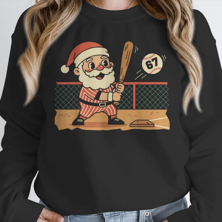Baseball Santa 67 Christmas Xmas Boys Retro Unisex Sweatshirt Baseball Santa 67 Christmas Xmas Boys Retro Unisex Sweatshirt