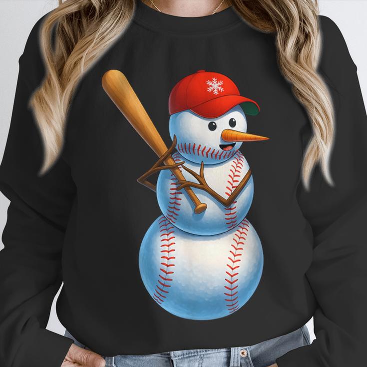 Baseball Snowman Merry Christmas Xmas Pajamas Men Women Kids Unisex Sweatshirt Baseball Snowman Merry Christmas Xmas Pajamas Men Women Kids Unisex Sweatshirt