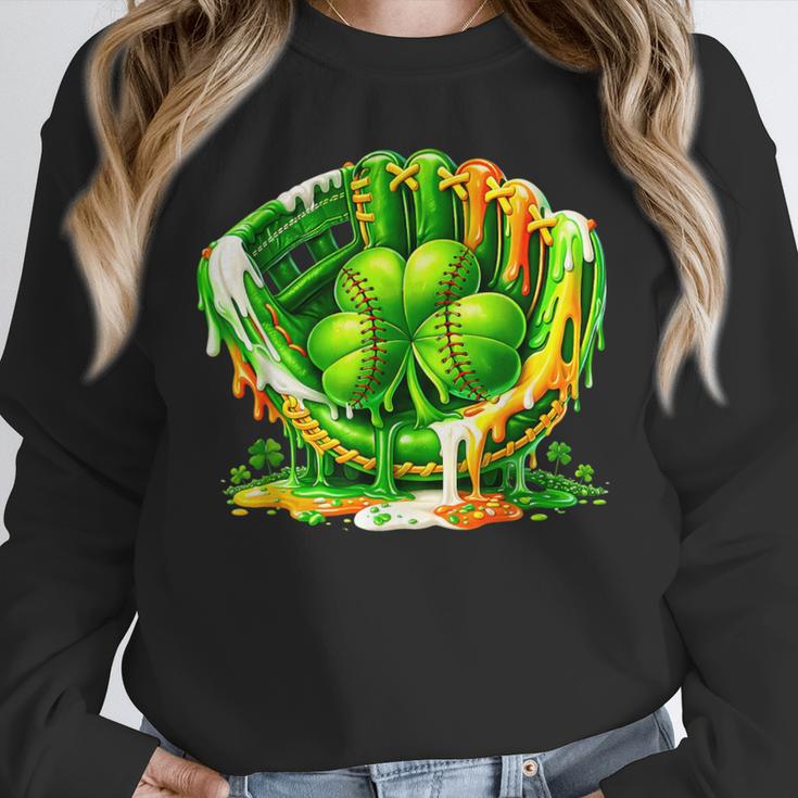 Baseball St Patricks Day Carnival Party Ice Cream Drip Boys Unisex Sweatshirt