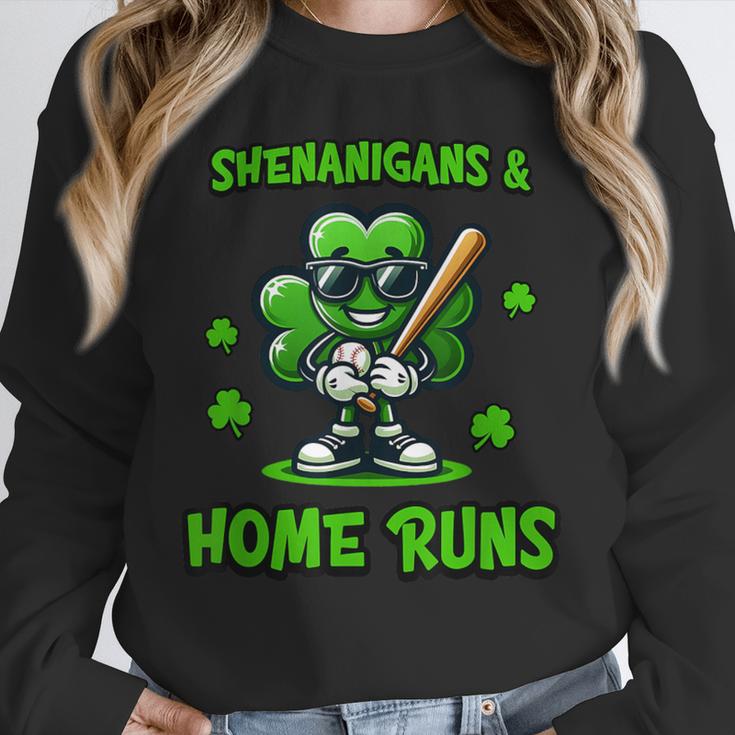 Baseball St Patrick's Day Irish Shamrock Trendy Unisex Sweatshirt
