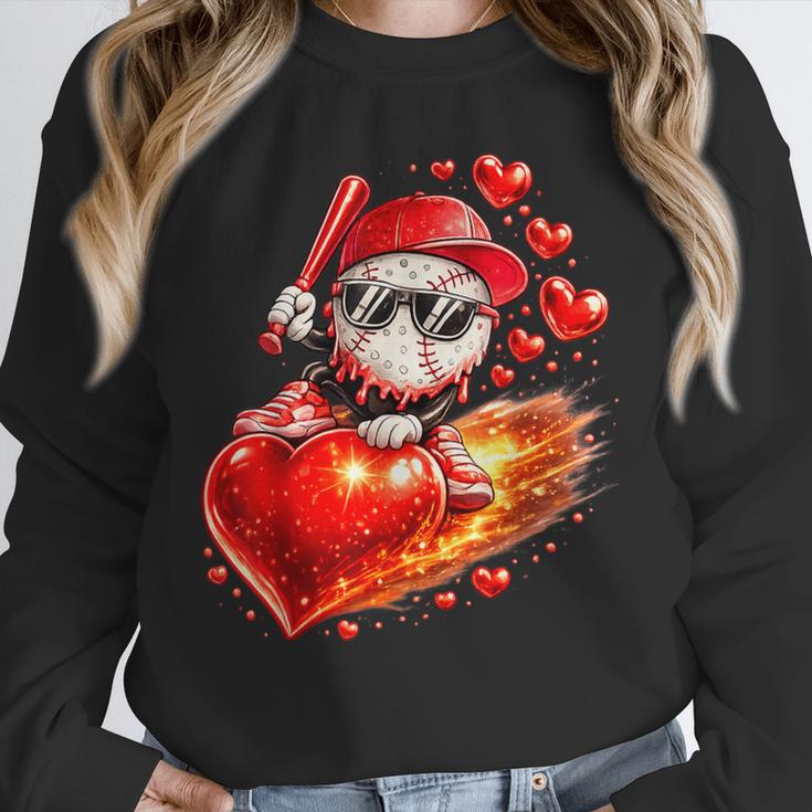 Baseball Valentine's Day Drip Ice Cream Team Unisex Sweatshirt Baseball Valentine's Day Drip Ice Cream Team Unisex Sweatshirt