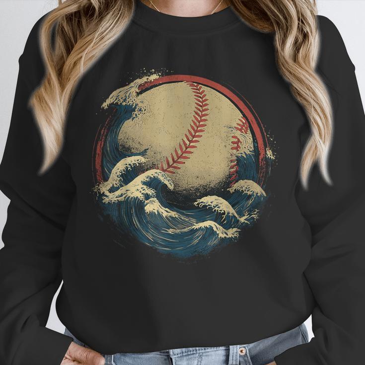 Baseball Waves Ocean Sports Baseball Fans Unisex Sweatshirt Baseball Waves Ocean Sports Baseball Fans Unisex Sweatshirt
