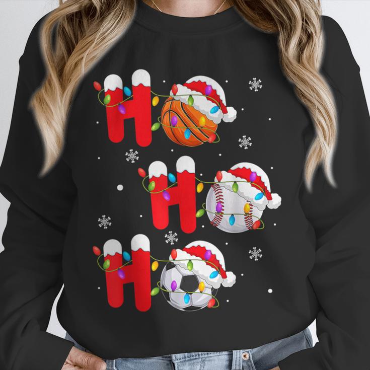 Basketball Baseball Soccer Christmas Ho Ho Ho Santa Xmas Unisex Sweatshirt Basketball Baseball Soccer Christmas Ho Ho Ho Santa Xmas Unisex Sweatshirt