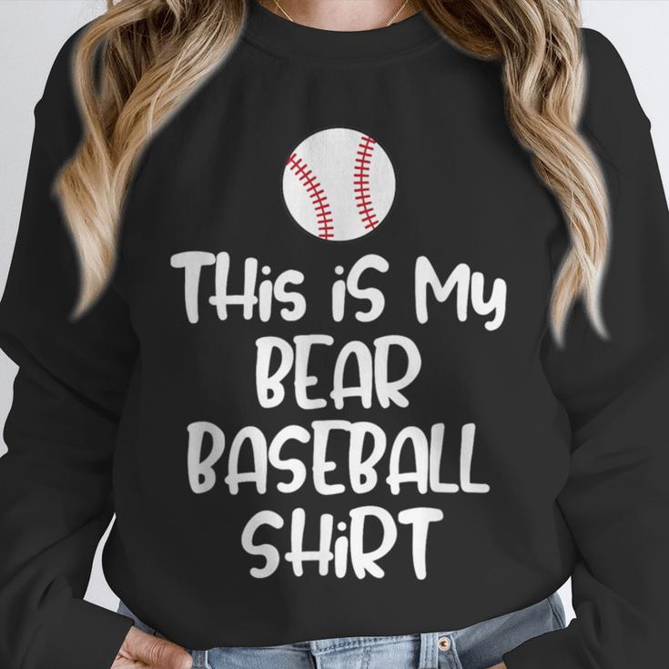 Bear Baseball Shirt For Players Fans And Moms Unisex Sweatshirt