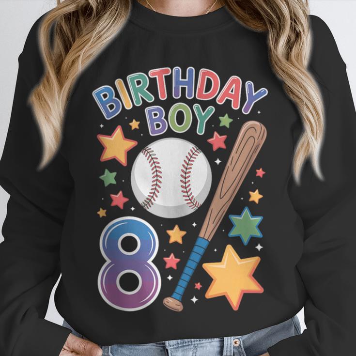 Birthday Boy 8th Birthday Baseball Unisex Sweatshirt Birthday Boy 8th Birthday Baseball Unisex Sweatshirt