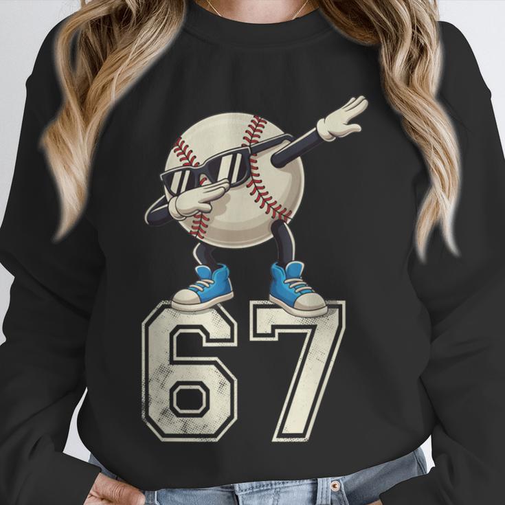 Boys Kids 67 Six Seven Sunglasses Dabbing Baseball Lover Unisex Sweatshirt