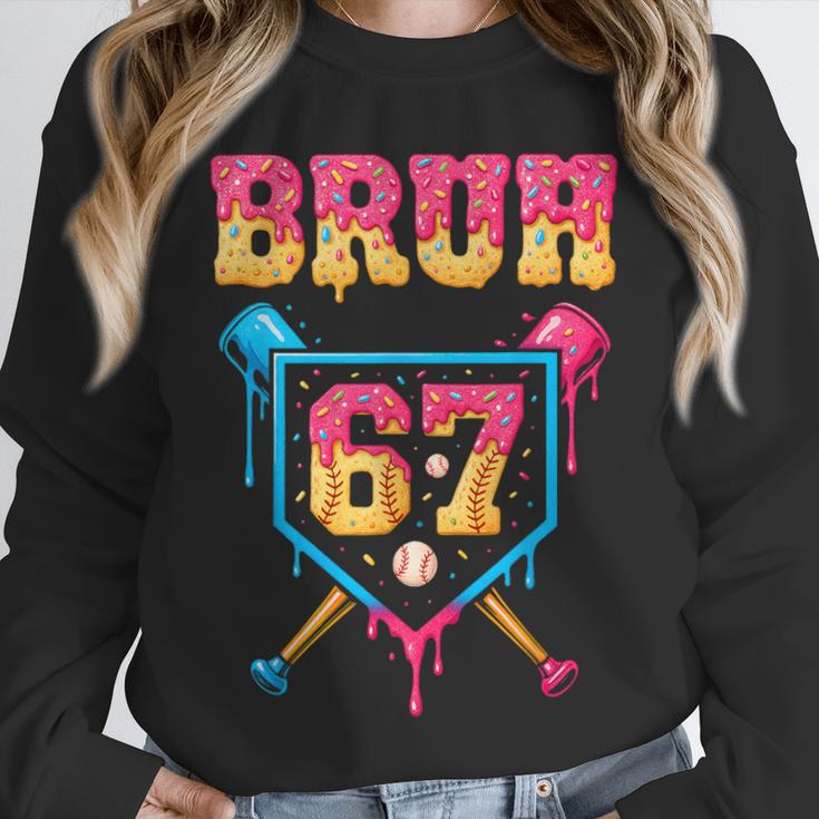 Bruh Baseball Ice Cream Drip Number 67 Player 67th Birthday Unisex Sweatshirt Bruh Baseball Ice Cream Drip Number 67 Player 67th Birthday Unisex Sweatshirt