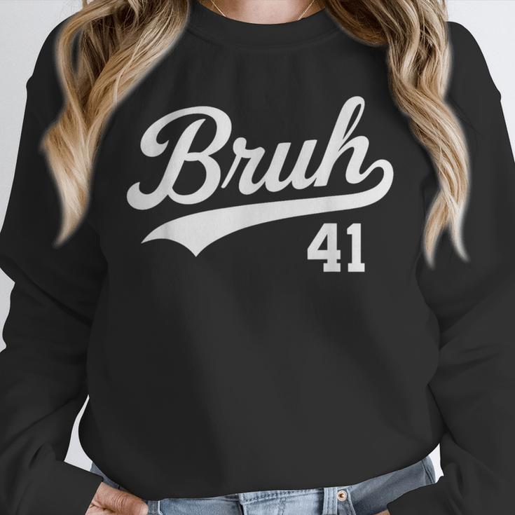 Bruh Baseball Style Number 41 Sports Bro Slang Meme Brother Unisex Sweatshirt Bruh Baseball Style Number 41 Sports Bro Slang Meme Brother Unisex Sweatshirt