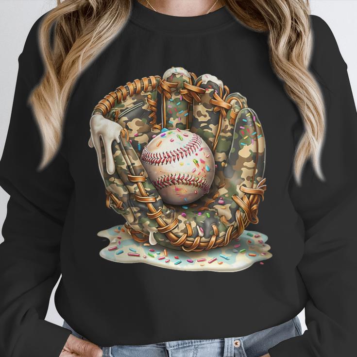 Camo Baseball Gloves Lifestyle 101 Apparel Drip Ice Cream Unisex Sweatshirt Camo Baseball Gloves Lifestyle 101 Apparel Drip Ice Cream Unisex Sweatshirt