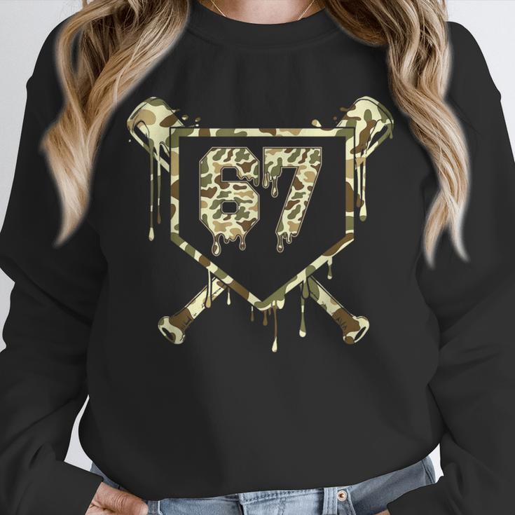 Camo Baseball Ice Cream Drip Number 67 Player 67th Birthday Unisex Sweatshirt Camo Baseball Ice Cream Drip Number 67 Player 67th Birthday Unisex Sweatshirt