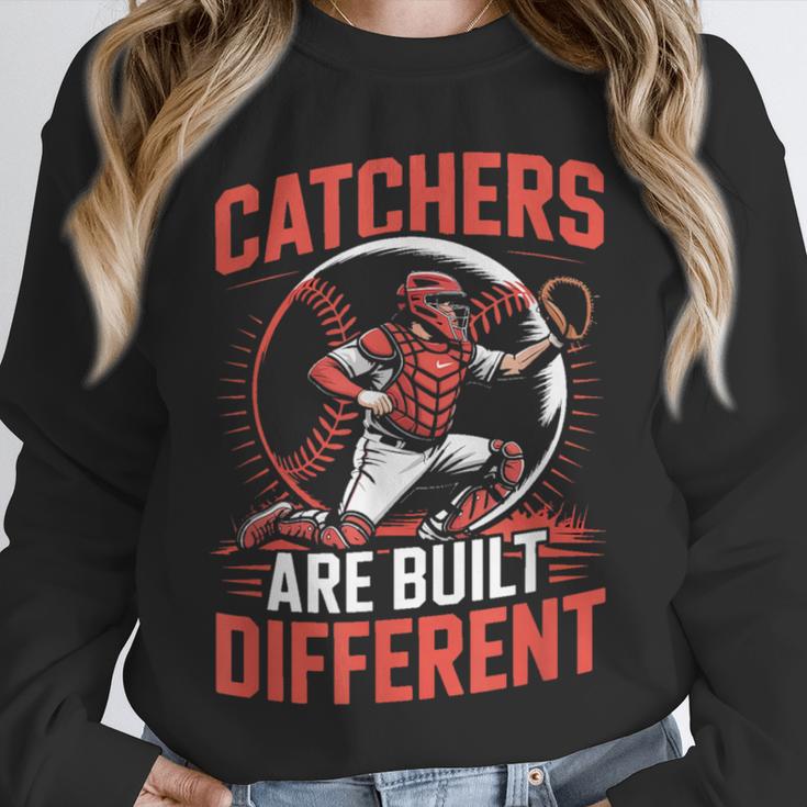 Catchers Are Built Different Baseball Catcher Unisex Sweatshirt Catchers Are Built Different Baseball Catcher Unisex Sweatshirt