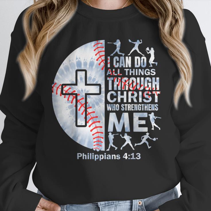 Christian Baseball Men Boy Player Team Religious Philippians Unisex Sweatshirt
