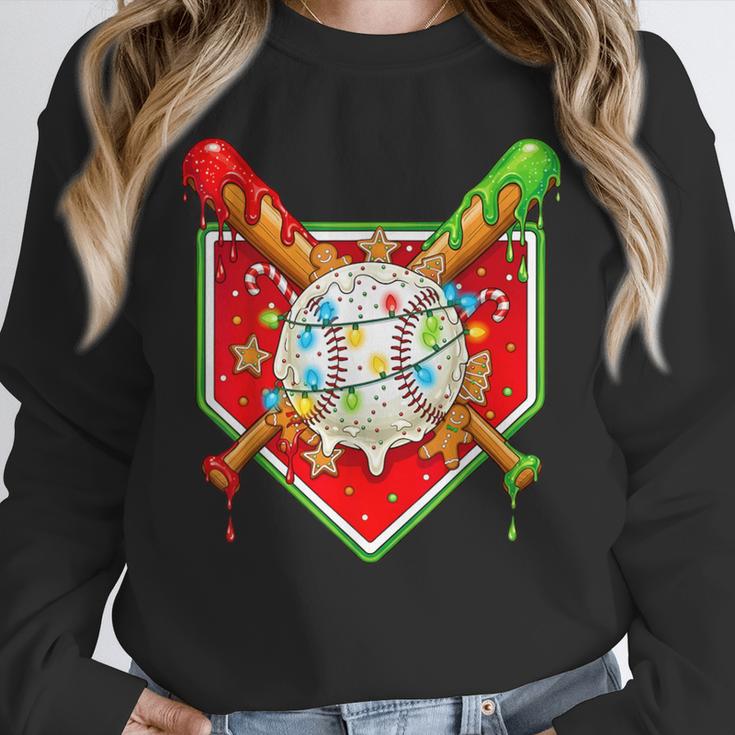 Christmas Baseball Ice Cream Drip Men Women Kids Unisex Sweatshirt