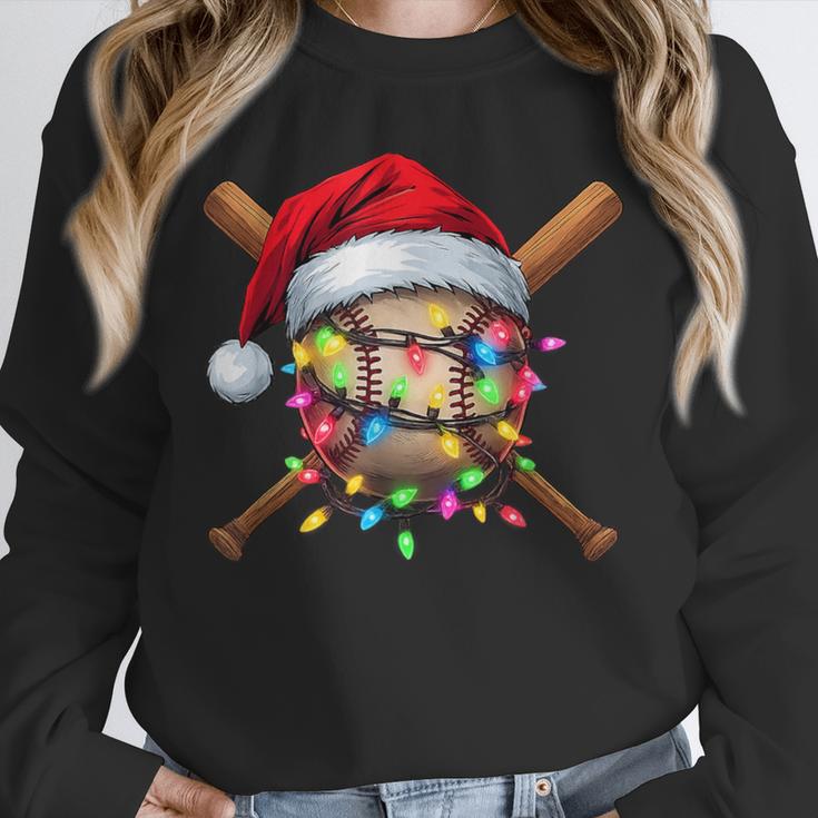 Christmas Baseball Pajama Santa For Men Boys Girls Kids Xmas Unisex Sweatshirt