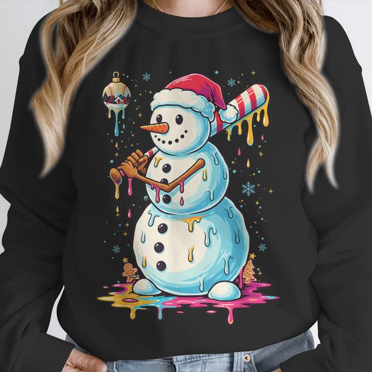 Christmas Baseball Snowman Drip For Boys Men Girls Women Unisex Sweatshirt Christmas Baseball Snowman Drip For Boys Men Girls Women Unisex Sweatshirt