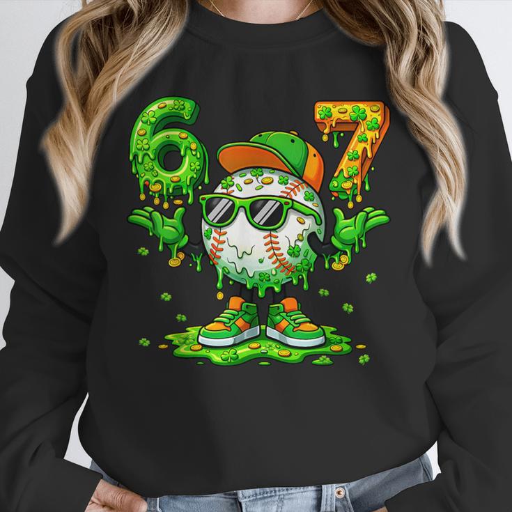 Drip Baseball Irish Shamrock St Patricks Men Boy Kid Unisex Sweatshirt