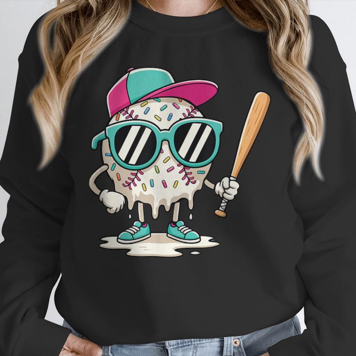 Dripping Baseball Baseball Lover Player Baseballer Unisex Sweatshirt