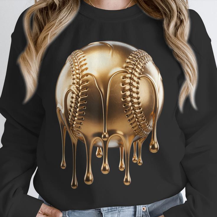 Dripping Gold Drip Baseball Game Day Player Coach Baller Unisex Sweatshirt Dripping Gold Drip Baseball Game Day Player Coach Baller Unisex Sweatshirt
