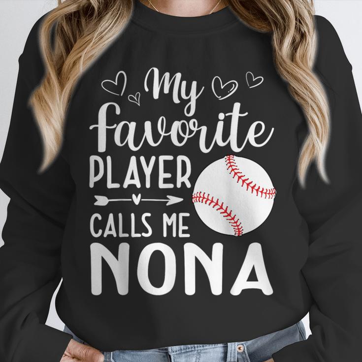 My Favorite Player Calls Me Nona Baseball Player Unisex Sweatshirt My Favorite Player Calls Me Nona Baseball Player Unisex Sweatshirt