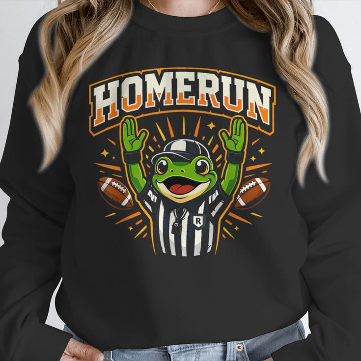 Football Referee Touchdown Baseball Homerun Frog Unisex Sweatshirt