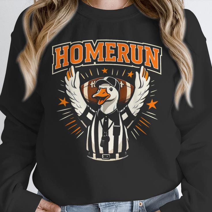 Football Referee Touchdown Baseball Homerun Goose Unisex Sweatshirt