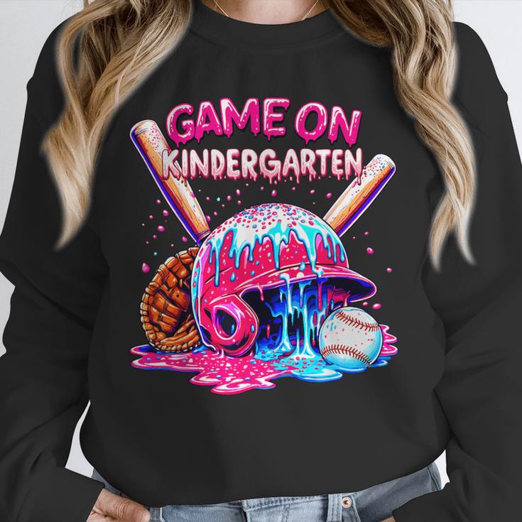 Game Kindergarten Baseball Ice Cream Drip On Back To School Unisex Sweatshirt Game Kindergarten Baseball Ice Cream Drip On Back To School Unisex Sweatshirt