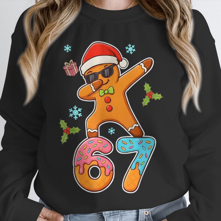 Gingerbread Six Seven 67 Ice Cream Drip Baseball Unisex Sweatshirt