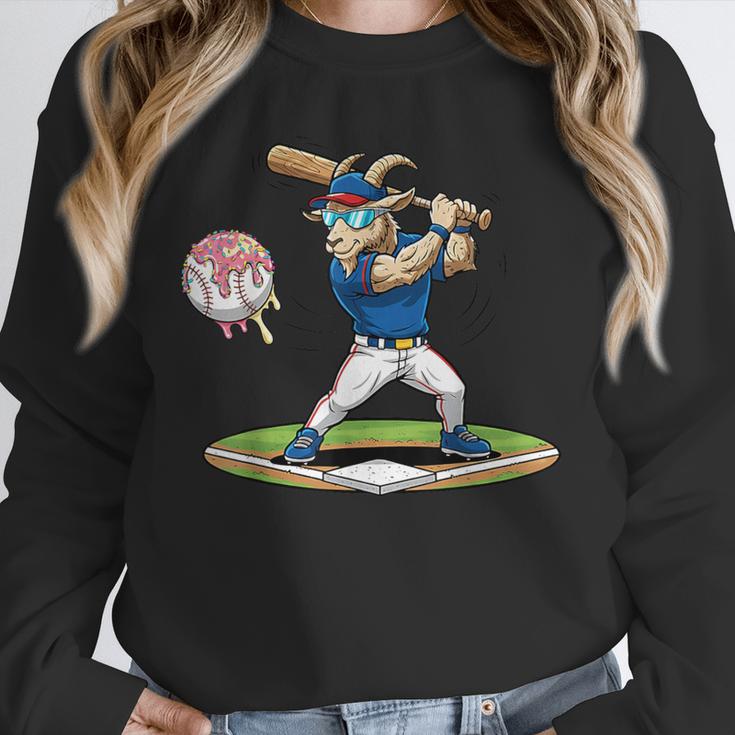 Goat Baseball Player With Bat And Ball Drip Animal Sports Unisex Sweatshirt Goat Baseball Player With Bat And Ball Drip Animal Sports Unisex Sweatshirt